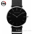 Hannah Martin CH02 Hommes Montre Top Marque de luxe Vie Étanche Quartz Montre-Bracelet Fashine En Cuir D&#39;affaires Garçons Montres